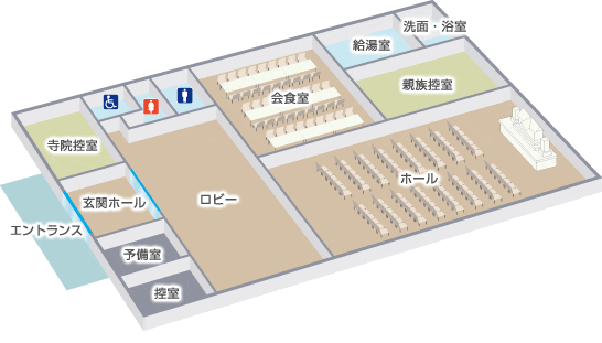 網野ホール館内地図