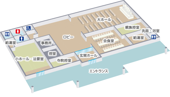 京丹後ホール館内地図